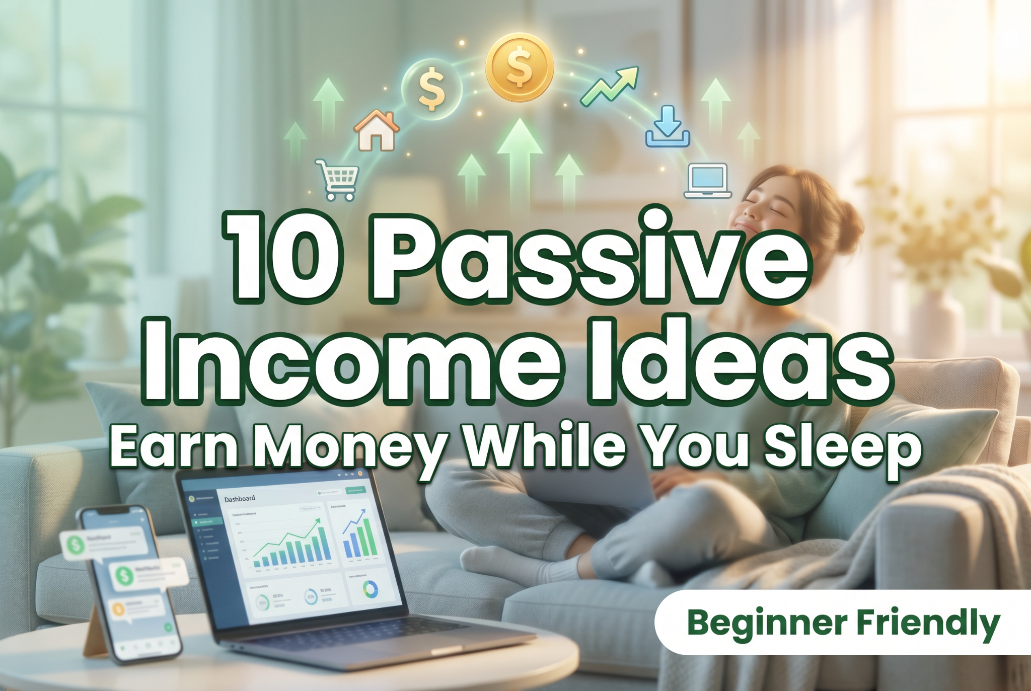 10 Passive Income Ideas for Beginners (Complete Guide to Earning While You Sleep)