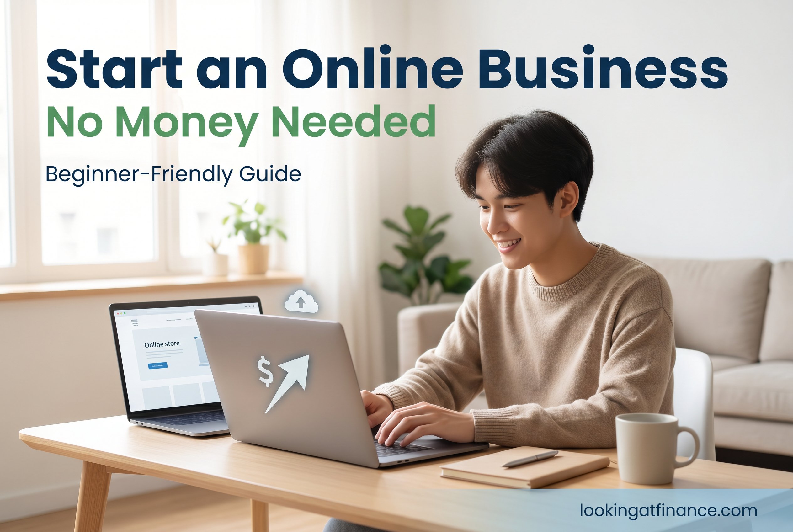 How to Start an Online Business with No Money (Beginner Guide) 